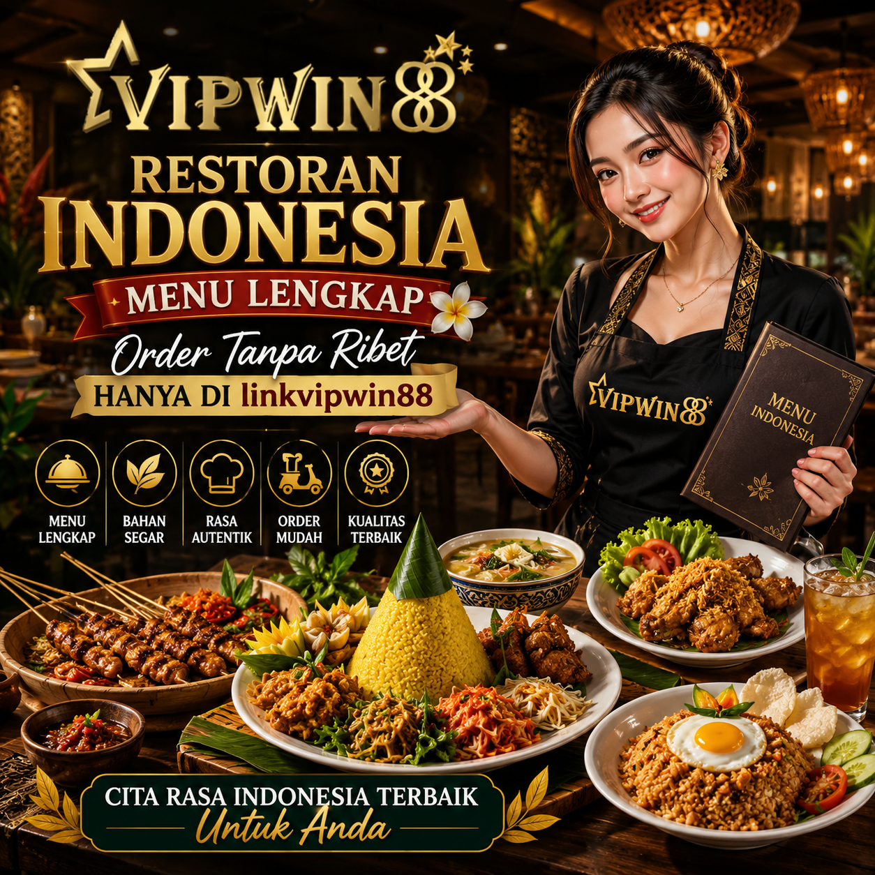 Vipwin88 : Restoran Indonesia Menu Lengkap Order Tanpa Ribet Hanya Di linkvipwin88